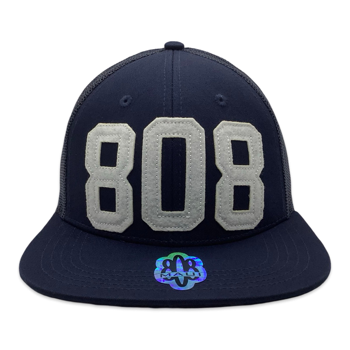 808 Applique Trucker Flatbill Hat – 808 Clothing Co Maui