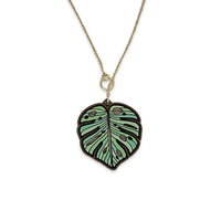 Monstera Leaf Necklace