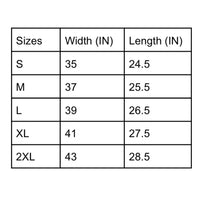 Width is for one side of shirt only. 