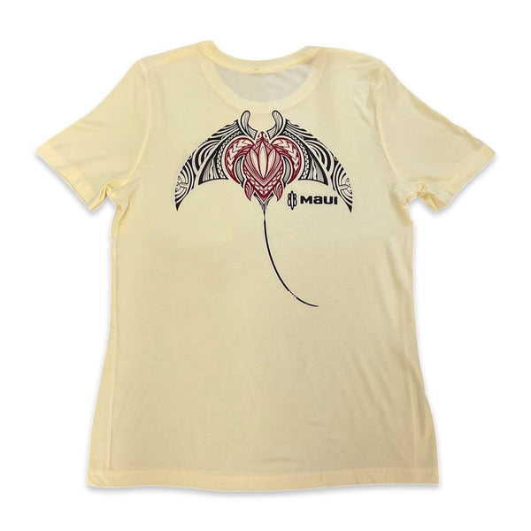 Honu Manta Ray Ladies Crew Neck T-Shirt (Small, X-Large and XX-Large Only)