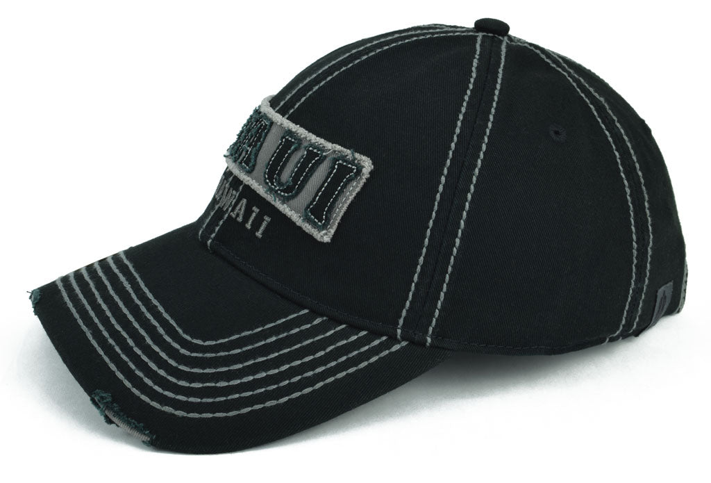 Wailea MAUI HAWAII キャップ黒革つばimperialアメリカ製 KaiAloha Supply Wailea Maui Snapback Trucker Hat Black OSFA