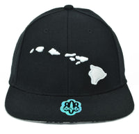 Hawaiian Islands 3D Flat Bill Hat