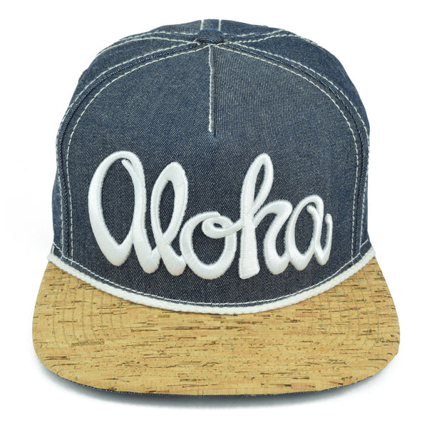 Aloha Script 3D Flatbill Hat