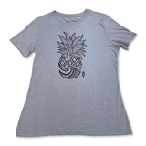 Tribal Pineapple Ladies Crew Neck T-Shirt (Small, X-Large, XX-Large Only)
