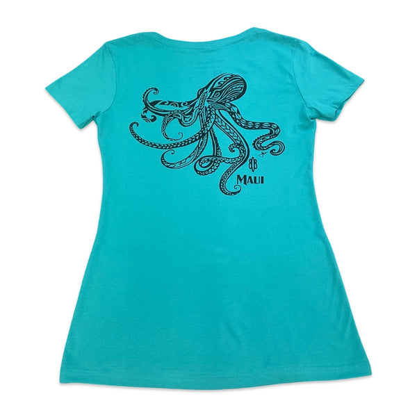 Tribal He'e (Octopus) Ladies V-Neck (Small Only)
