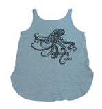 Tribal He'e (Octopus) Ladies Tank Top