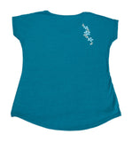 Flower Honu (Turtle) Ladies V-Neck (Small Only)
