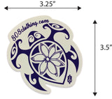 Flower Honu (Turtle) Sticker