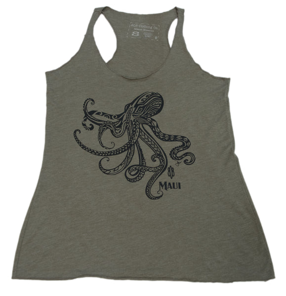Tribal He'e Octopus Ladies Tank Top (X-Small Only)