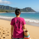 Palm Tree Honu Ladies V-Neck