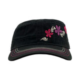 Tribal Flowers Military Hat