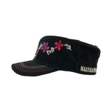 Tribal Flowers Military Hat