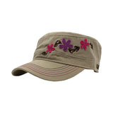 Tribal Flowers Military Hat