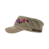 Tribal Flowers Military Hat