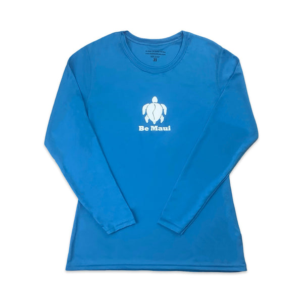"Be Maui" Honu Performance Ladies Long Sleeve Shirt