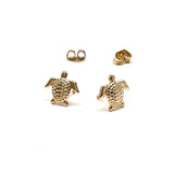 Silver Girl Bottle Stud Earrings