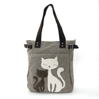 Lovely Cats Canvas Tote Bag