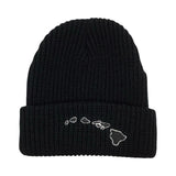 3D Hawaiian Islands Cuffed Beanie