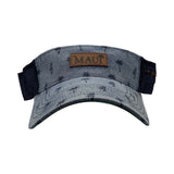 Maui Palm Tree Leather Patch Visor