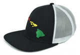 Hawaiian Islands 3D Flatbill Trucker Hat