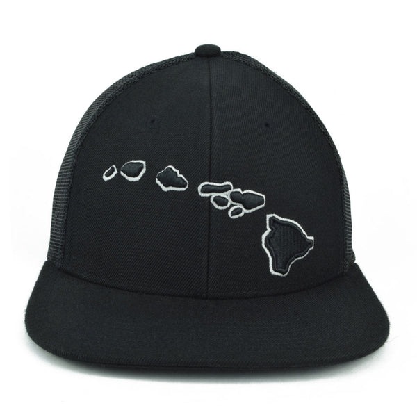 Hawaiian Islands 3D Flatbill Trucker Hat