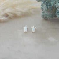 Glee Jewelry - Maui Opalite Turtle Stud Earrings
