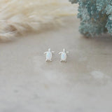 Glee Jewelry - Maui Opalite Turtle Stud Earrings