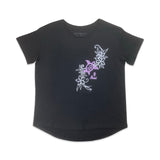 Flower Honu2 Ladies Crew Neck
