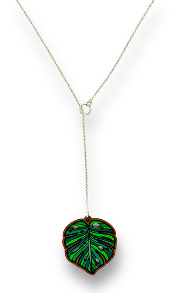 Monstera Leaf Necklace