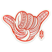 Tribal Shaka Sticker