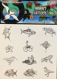 Hawaiian Wildlife Temporary Tattoos