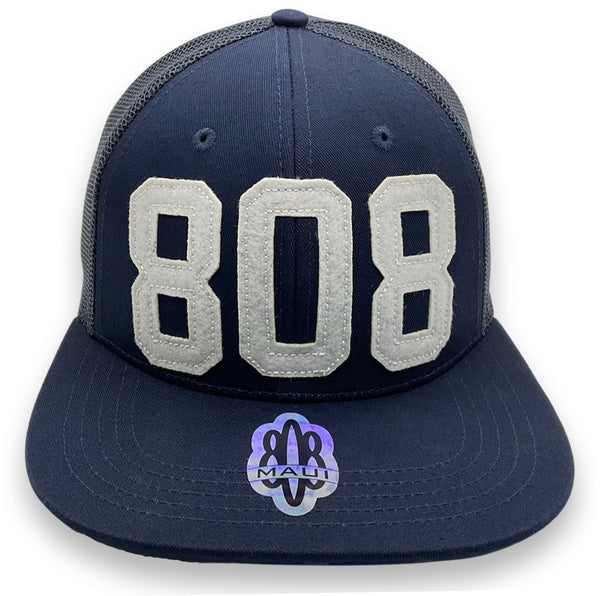 808 Applique Trucker Flatbill Hat