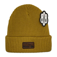 Hawaiian Islands Leather Patch Beanie