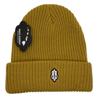 Hawaiian Islands Leather Patch Beanie