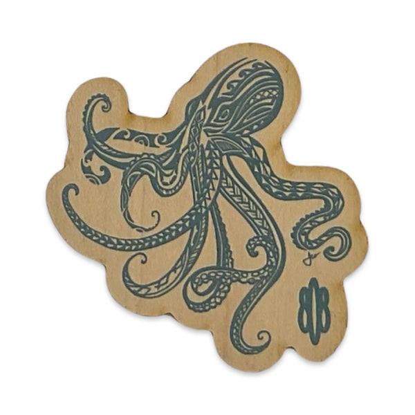 Tribal He'e (Octopus) Wood Sticker