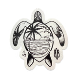 Palm Tree Honu Sticker