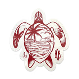 Palm Tree Honu Sticker