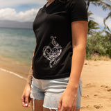 Tribal Heart Ladies V-Neck