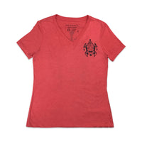Tiki Honu Ladies V-Neck T-Shirt
