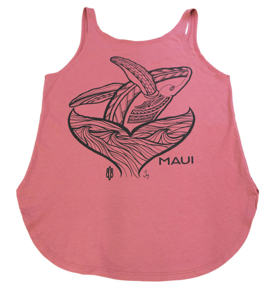 Tribal Whale2 Ladies Tank Top (XX-Large Only)