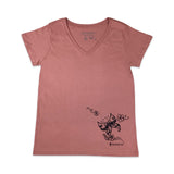 Tribal Butterfly Ladies V-Neck