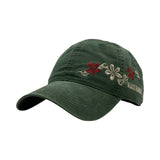 Tribal Flowers Dad Hat - GMT Green