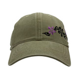 Tribal Flowers Dad Hat - Khaki