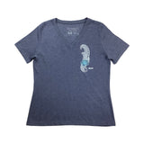 Tribal Hibiscus2 Ladies V-Neck