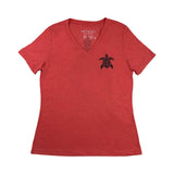 Tribal Honu2 Ladies V-Neck
