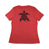 Tribal Honu2 Ladies V-Neck