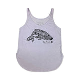 Tribal Humpback Whale Ladies Tank Top
