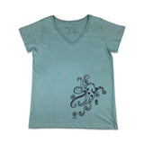 Tribal Octopus Ladies V-Neck