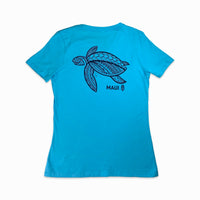 Tattoo Honu3 Ladies V-Neck