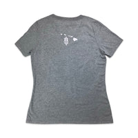 Flower Honu2 Ladies V-Neck